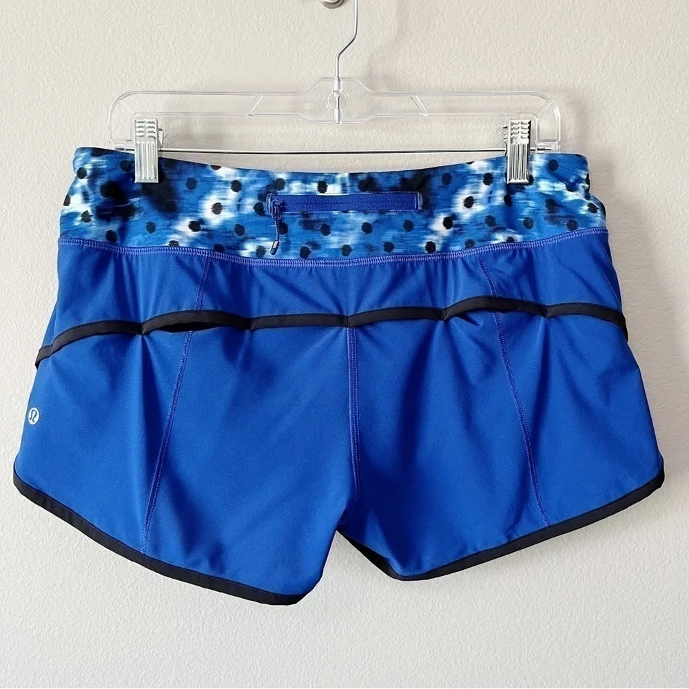 Lululemon Run: Speed Short Sapphire Blue/Washi Weave Angel Wing Naval Blue 8
